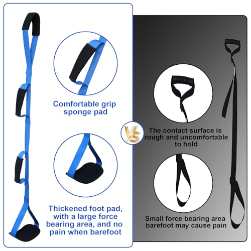 39 inch long leg lifter with padded hand grips and feet loop rigid leg lifter strap after hip replacement leg lifters getting legs in and out of bedcarwheelchair 1pcs