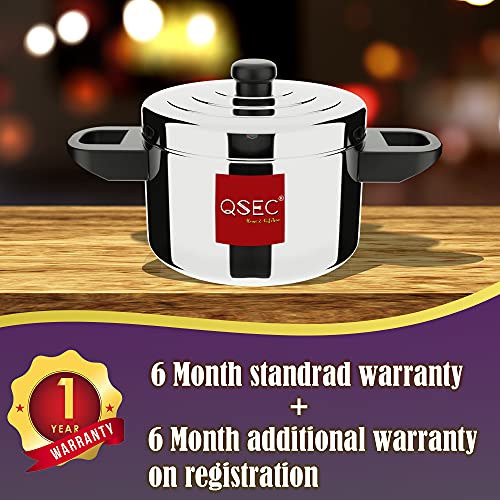 Image of QSEC Idli Cooker (24 Idli) Stainless Steel Steamer With 6 Tier Stand | Induction and Gas Stove Compatible