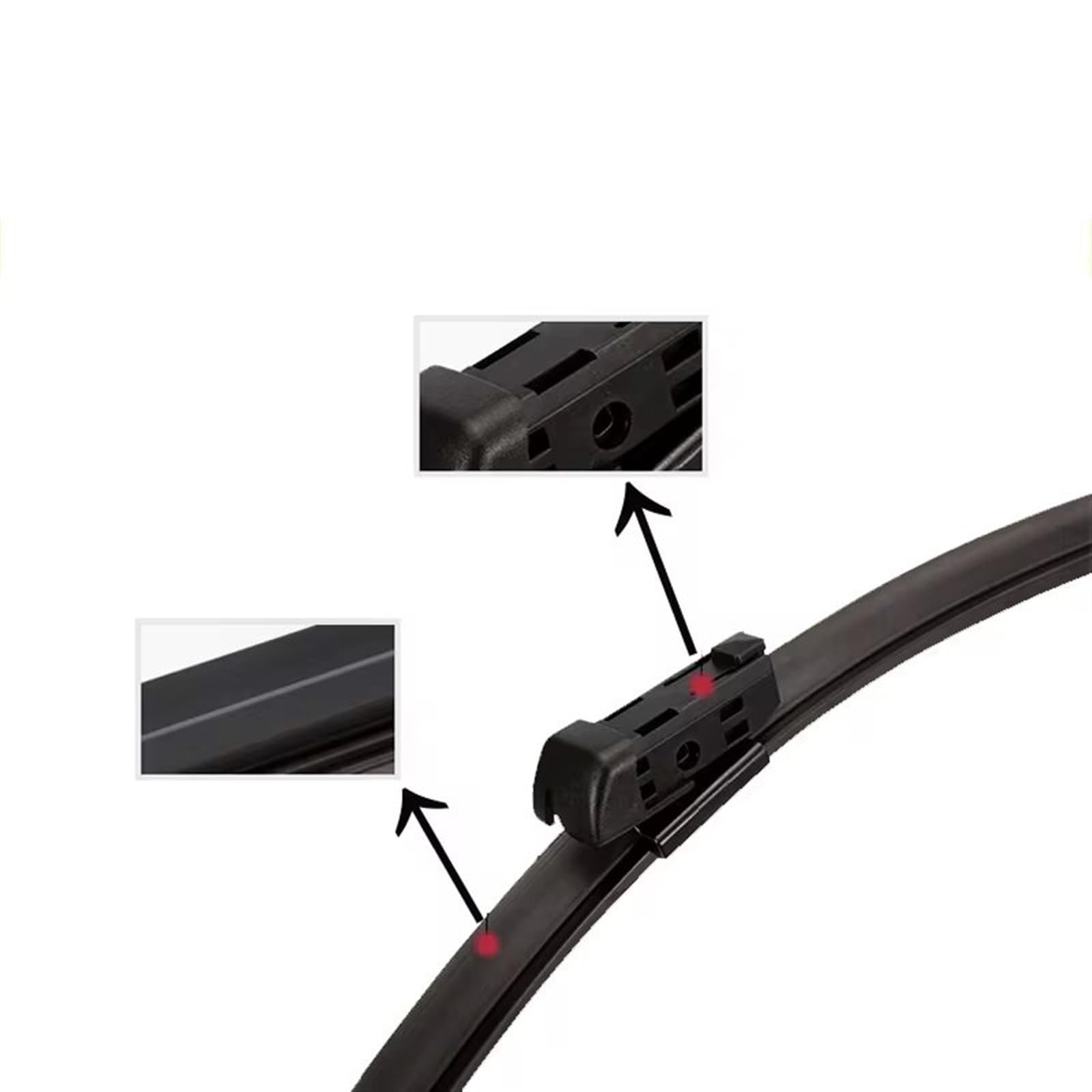 Compatibile Con Per Polo 6 AW BZ 2017-2023 Tergicristallo Anteriore 26"+18" Striscia In Gomma Per Auto Spazzola La Pulizia Dei Vetri Dell'auto Tergicristalli Auto