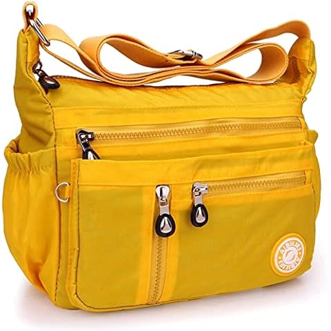 HXSCOO Women's Large Capacity Nylon Diagonal Body Bag Travel Shoulder Bag Gift Wasserdichte Damen Schultertasche Damen Messenger Tasche Cover
