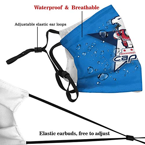 Facial Protection Neck Gaiter Face Scarf with 10 Filter for Washington Hockey Fans Washable Face Mas_k Outdoors