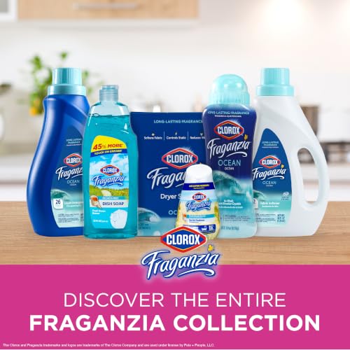 Image of Clorox Fraganzia Liquid Dish Soap, Ocean Scent, 22 Oz, 2 Pack | Cuts through tough grease fast, quick-rinsing formula, washes away grime, powerful daily clean, gentle