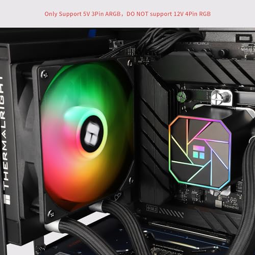 Image of Thermalright Aqua Elite 120 V3 Liquid CPU Cooler, 120 Cooling Row Size, 120mm PWM Fans, S-FDB Bearings,for AMD /AM4 /AM5, Intell LGA1150 /1151 /1155 /1156 /1200 /1700 /1851,Desktop CPU Cooler 120mm AIO