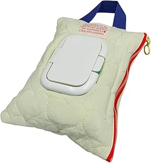 アイボリー 吊り下げOK ウェットティッシュケース おしりふきポーチ ベビーカー 乾燥防止 持ち運び便利 車用 おしゃれ ベビー用品 詰め替え簡単 旅行 おでかけ 出産祝い 片手で開ける