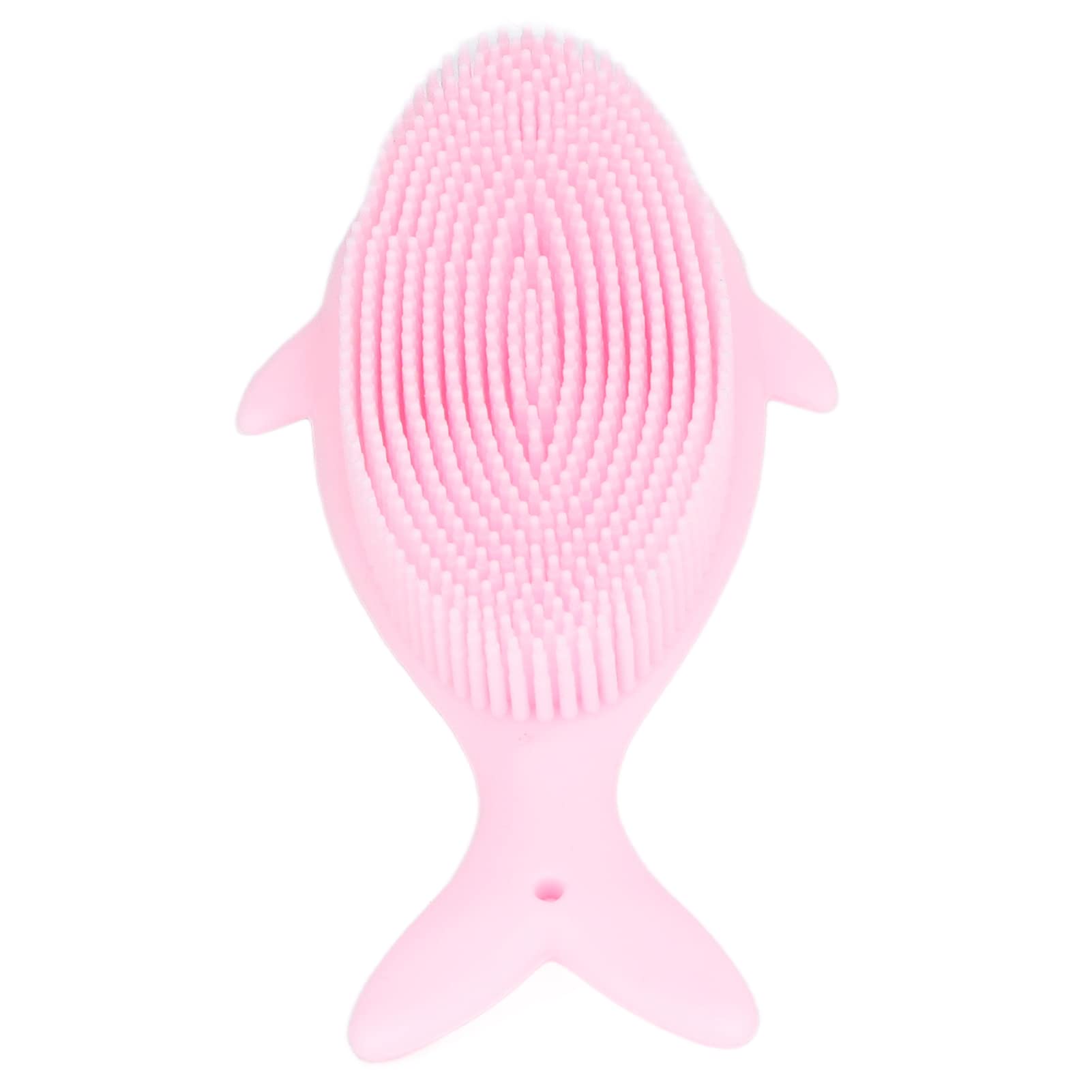 Cartoon Bath Brush Baby Bath Brush Full Body Massage Whale Shape Easy to Clean for Bath Shampoo (Pink)