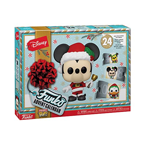 Funko Advent Calendar: Classic Disney - Mickey Mouse - Calendrier de L'avent - 24 Jours de Surprise - Mini-Figurine en Vinyle à Collectionners - Boîte Mystère - Idée de Cadeau - Vacances de Noël