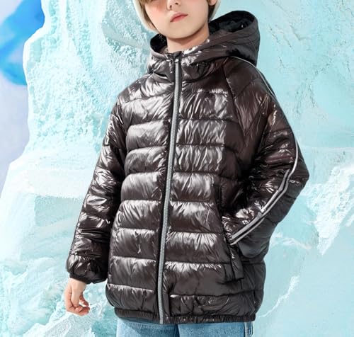 Teenage Boys' Lightweight Hooded Down Jacket - Warm, Waterproof, and Windproof Winter Coat for Kids3