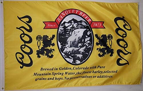 Coors The Banquet Beer Flag 3' X 5' Deluxe Indoor Outdoor Banner image 2