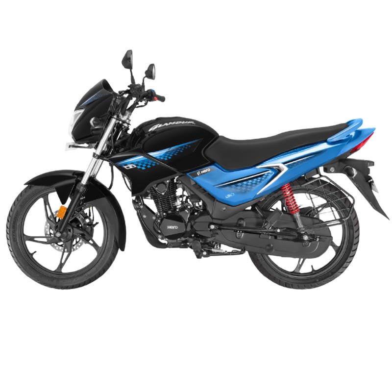 Image of Hero MotoCorp GLAMOUR 125 FI Disc Brake OBD2B TECHNO BLUE MET BLK Booking for Ex-Showroom Price