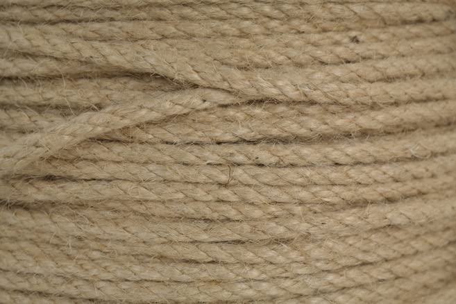 Corde en jute - 3 brins - Ø 6 mm - 100 % jute, non traité, 100 m