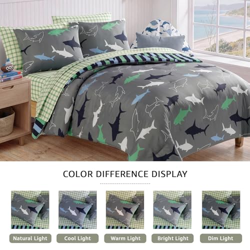 Image of Full Size Comforter Sets for Boys-7 Pieces Soft Full Size Bedding Sets