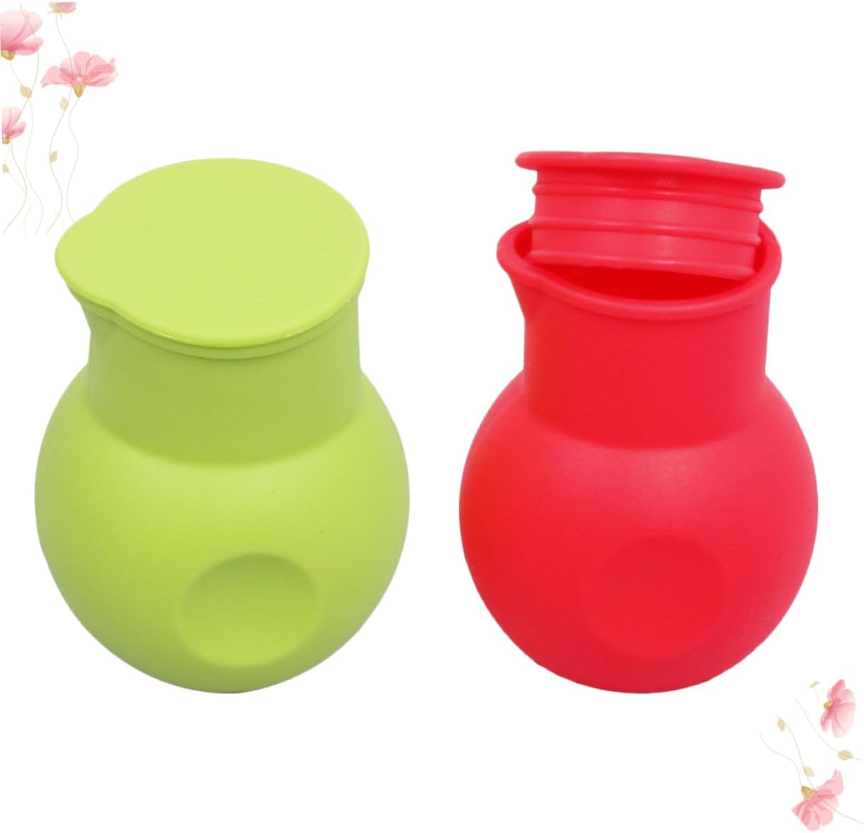 2pcs Silicone Melting Pot for Microwave Melt Butter Heat Milk Sauce Baking Pot Silicone Tool Melt Butter Tool