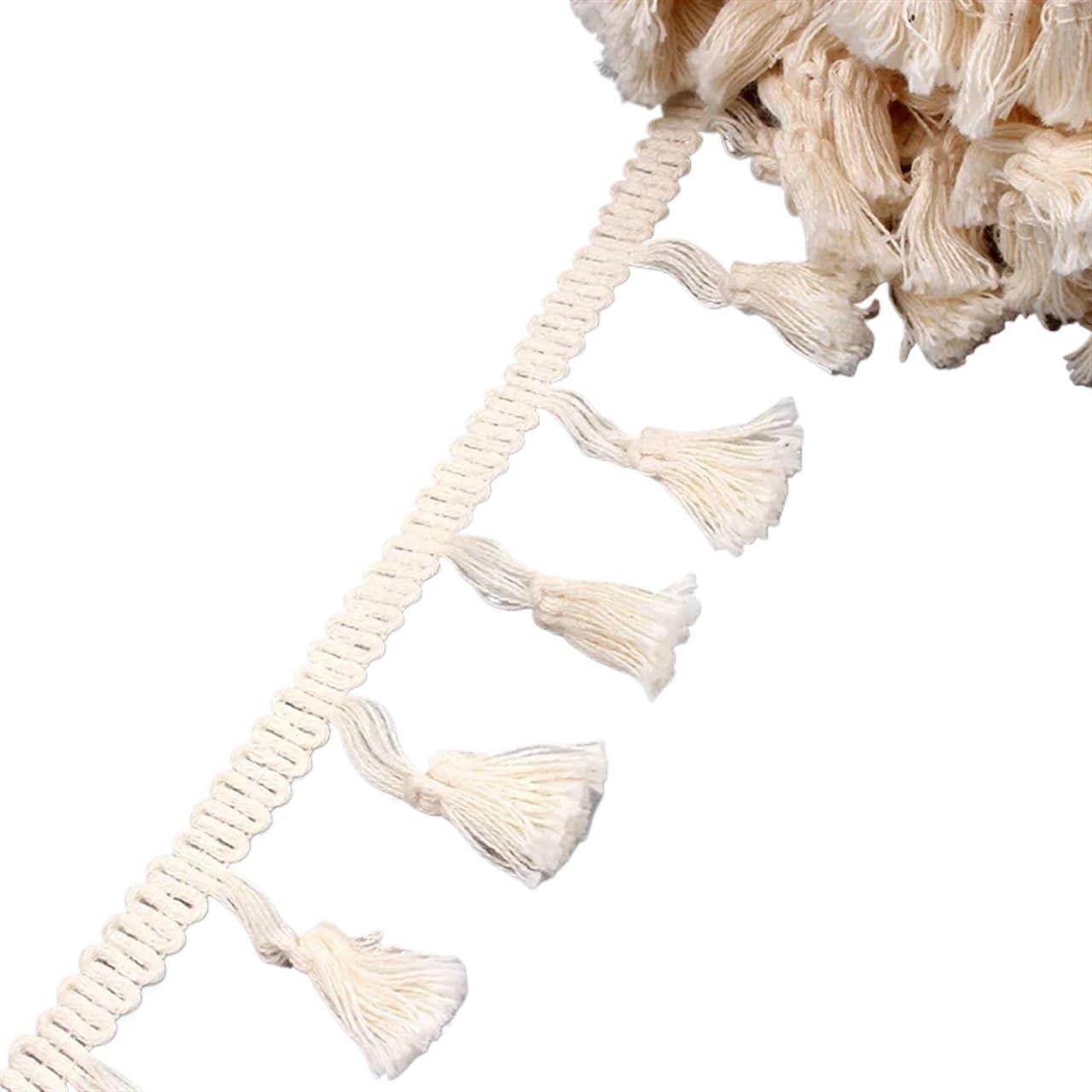 Dentelle rideau coton beige pour personnaliser vos voilages bohèmes