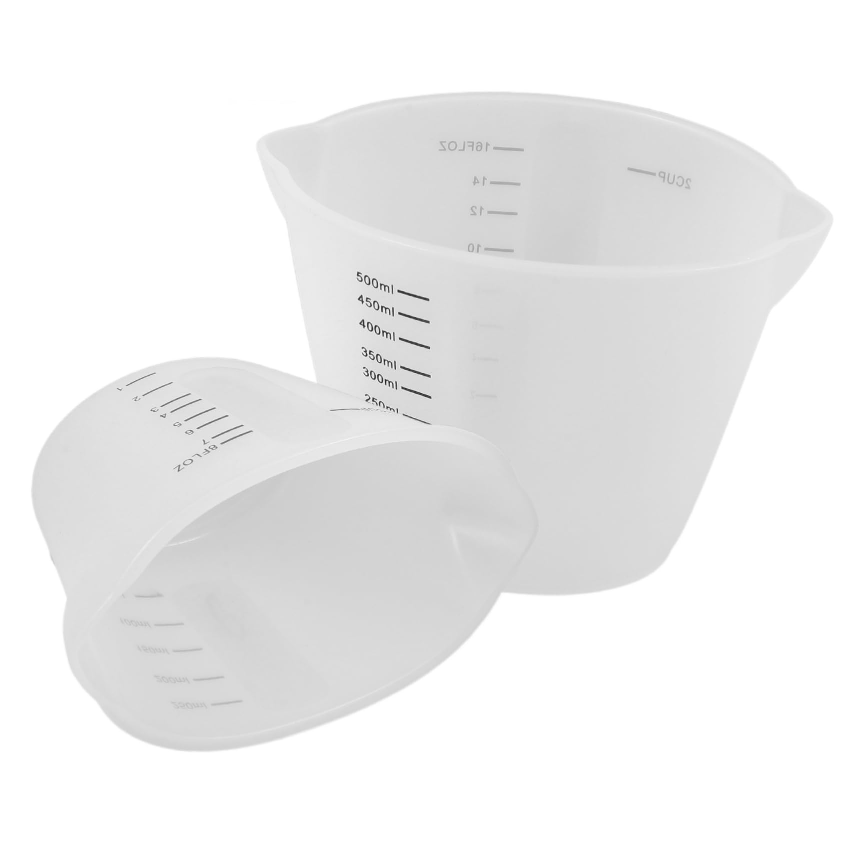 ABOOFAN 8 Piezas Taza Medidora Práctico Vaso Medidor Tazas De Cocina Vasos Mezcladores De Silicona Para Resina Vaso Medidor De Silicona De Graduada Gel De Sílice