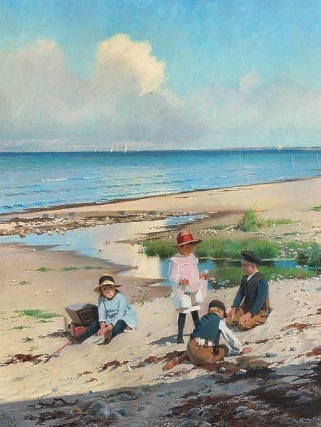 Tableau Journée d'été sur la plage vintage pour déco chambre et salon chaleureux