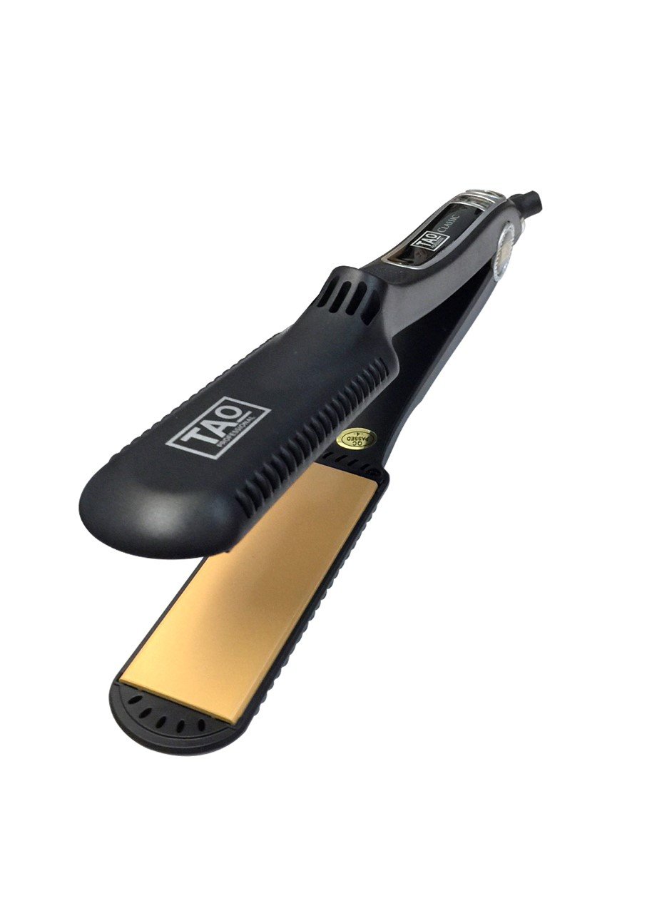 TAO Pro - Nano CERAMIC Plate Hair Straightener - Styling Iron with Digital Controls - Dual Voltage - Built-in ION Generator- Heats to 450 degrees