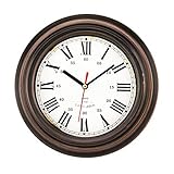 Reloj de pared silencioso sin tictac: movimiento de cuarzo preciso que garantiza la hora precisa y un ambiente absolutamente silencioso.