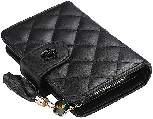 Gaocheng Portefeuille Femme Fille en PU, Porte-Monnaie Exquis Pendentif 13 emplacements de Carte, 1 Compartiment Transparent, Porte-chéquiers Porte-Cartes pour Shopping Voyage Cover