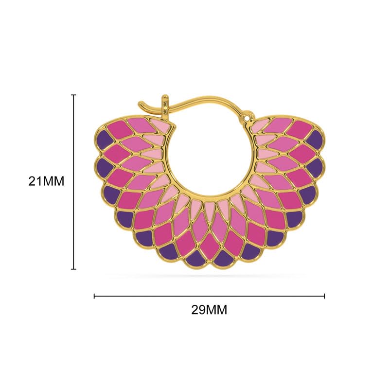 Image of Kisna 14 KT Flossie Yellow Gold Earrings For Women