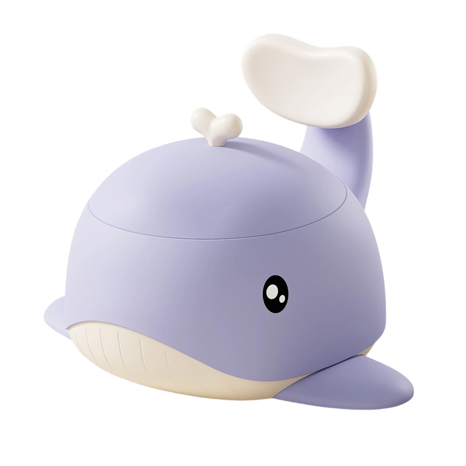Vasino da allenamento per bambini a forma di balena, con base, ciotola rimovibile e design compatto da viaggio, vasino portatile per bambini di 12 mesi