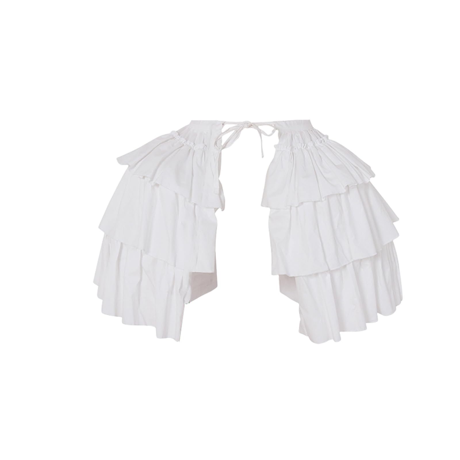 Tsophreniq Pannier Petticoat White Victorian Bustles Cages Hoop Skirt Cage Skirt for Women Girls Victorian Rococos Dress Crinoline