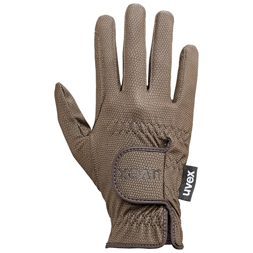 Uvex Sportstyle - dehnbarer Reithandschuh für Damen und Herren - exzellenter Grip & strapazierfähig - touchscreenfähig - Braun - 7.5