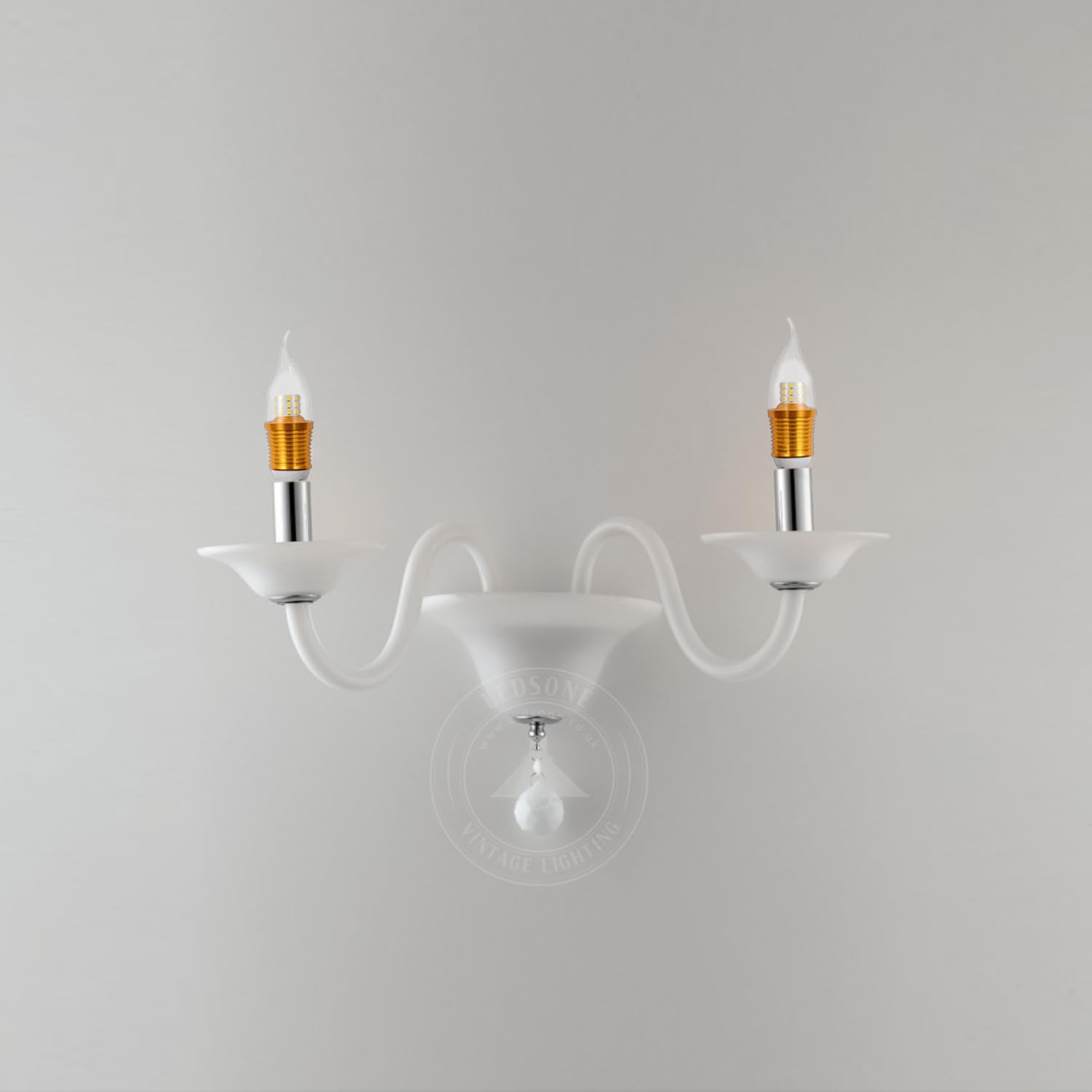 Bombilla LED para candelabro, base E14, bombilla LED para candelabro, punta doblada de llama de vela, 5 W, 110-220 V, luz fría de 3 colores (5 W)