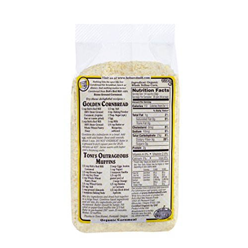 Bob's Red Mill, Organic Medium Grind Cornmeal, 24 Oz #TOP2