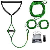 Cyberoctopus Schwimmendes 4-teiliges Wasserskiseil und Griff Combo 22,5 m/75 Ft