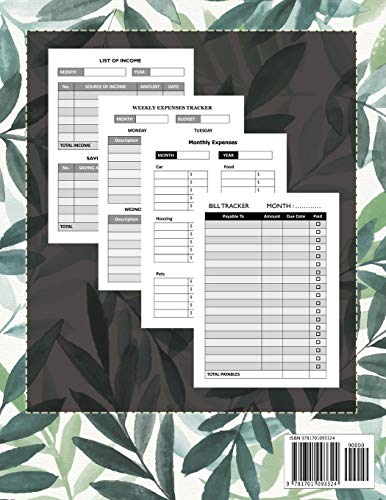 Monthly Bill Planner and Organizer: bill organizer budget planner book monthly calendar | 3 Years Calendar 2020-2022 Weekly Expense Tracker Bill ... Workbook (Expense Tracker Budget Planner)