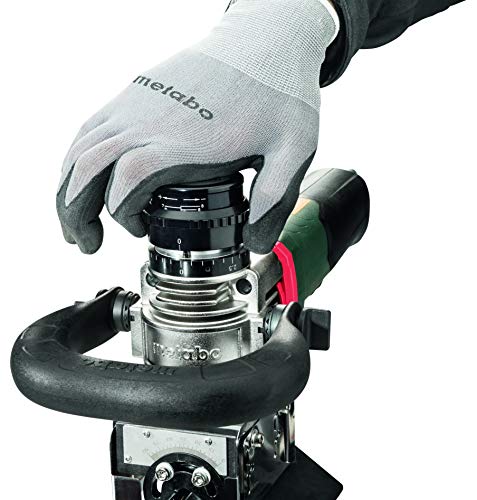 Image of Metabo 3 /8-Inch Metal Beveling Tool, 12,500 RPM, 13.0 AMP w /Brake, Non-Lock Paddle, Electronics, KFMPB 15-10 F, 601755620, Green