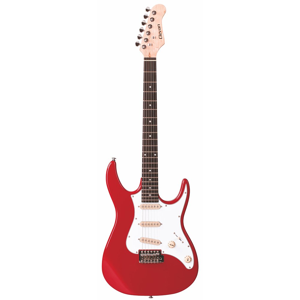 Clevan 6 String CST-10 Electric Guitar, Red, RD