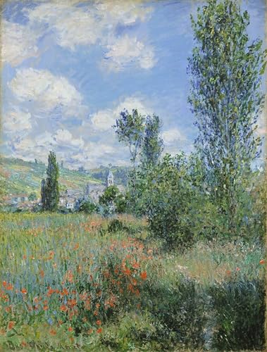 Cuadro en lienzo Veduta di Vétheuil de Claude Monet reproducción artística para pared 60x90cm