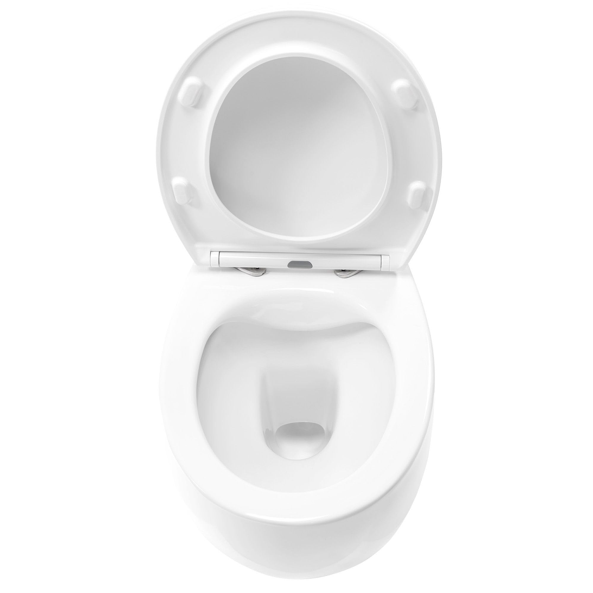 Rea - Misa Wc Podwieszana Lars Rimless Duroplast/Flat/Zm, Ceramika, Biały 50X37X36cm