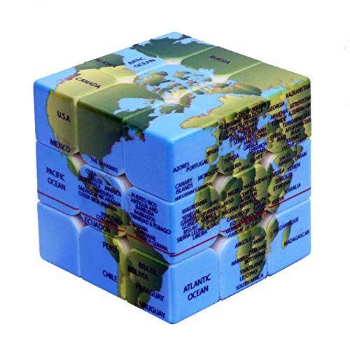 Preisvergleich Produktbild ETbotu 3x3x3 Zauberwürfel,Erde Muster Geschwindigkeit Puzzle Cube für Gehirntraining für Erwachsene Kinder spielen Kit