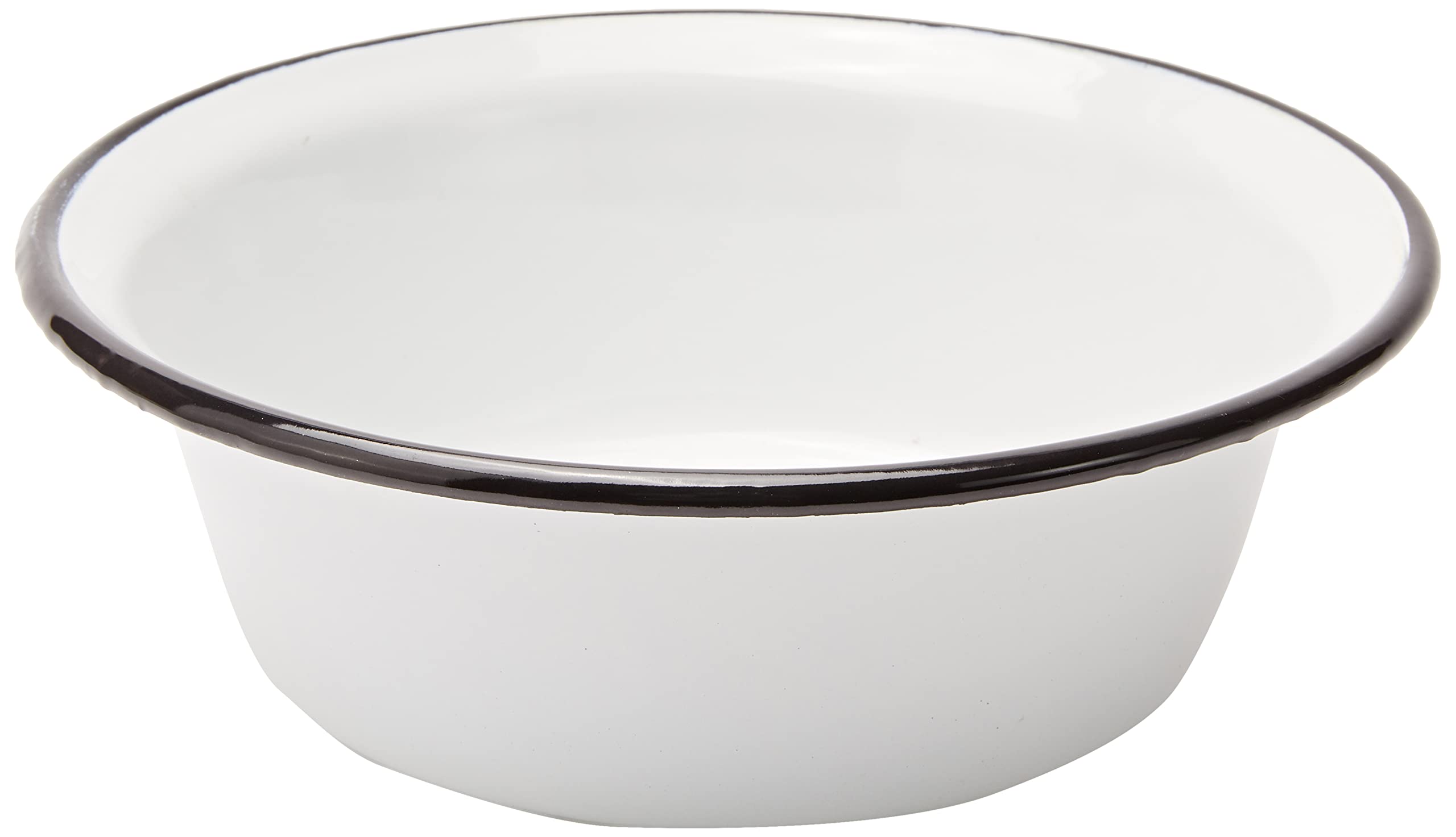 Krüger White Karl Kruger Household Enamel Bowl, 24 Cm