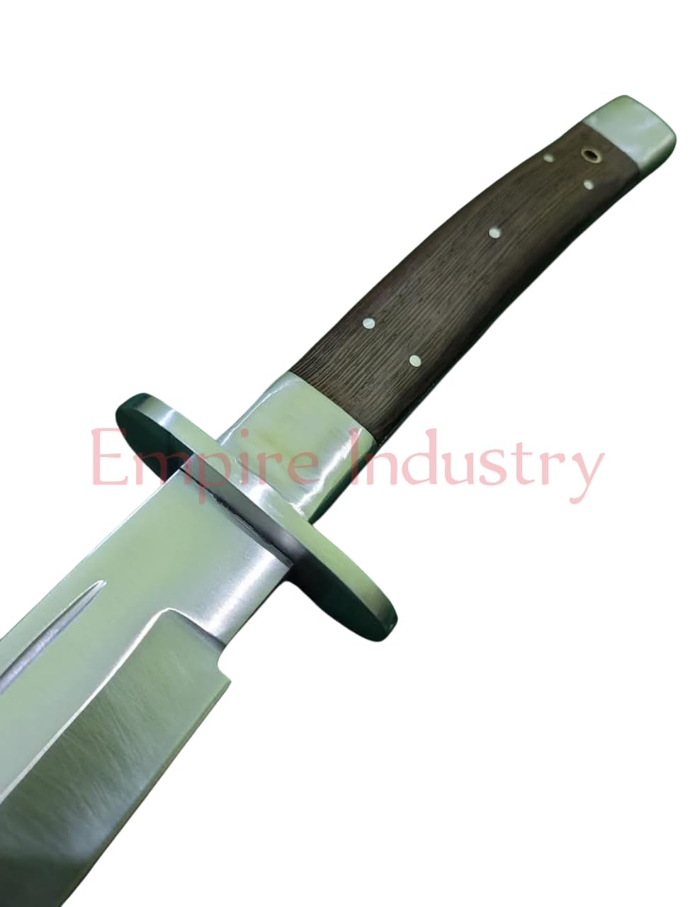 37 Inch Long Full Tang High Carbon Steel Blade Combat Sword with Leather Sheath, Wngie Wood Grip, Sharp Edges Sword by Empire Industry