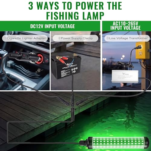 Tuanse Underwater Fishing Light with Timer & Remote 36w Green LED - image 6