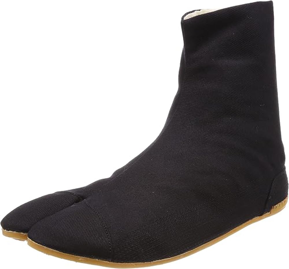 (25.5cm (approx. US 7.5)) - Ninja Tabi Shoes Low Top Comfort-Cushioned Black JikaTabi