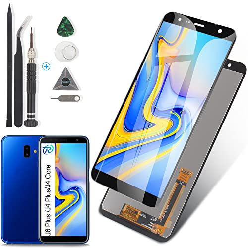 RongZy Écran Tactile LCD Compatible avec Samsung Galaxy J4 Core j410/ J6 Plus J610/J4 Plus 2018 J415 De Remplacement Touche Ecran avec D'Outils Complet De...