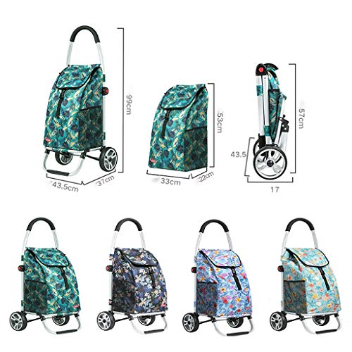 Carrito plegable de aluminio para compras portátil miniatura 6