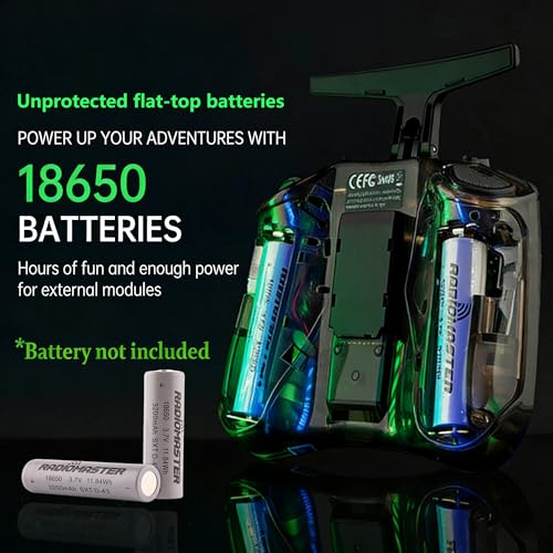 Image of Radiomaster Pocket ELRS Remote Controller Portable Hall Gimbal EdgeTX Transmitter with LED Light for FPV Drone /RC Helicopter&Car Boats&Multirotor (Battery Not Included)