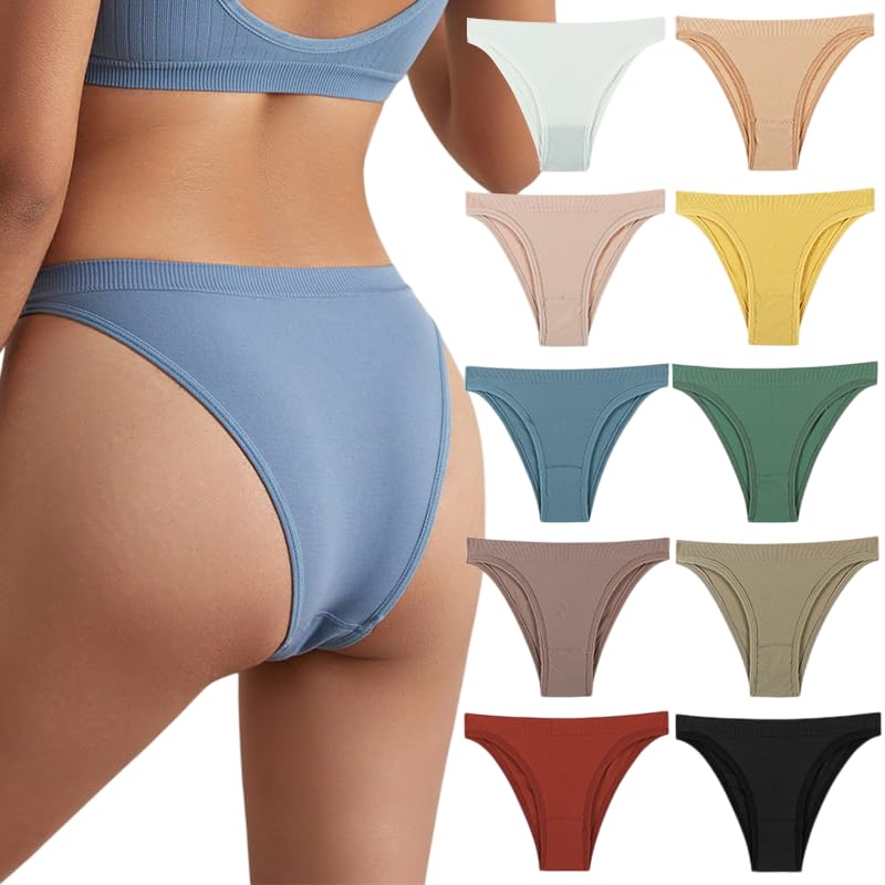 Women Cotton Thong Panties (Multicolour, Free Size, 3 Pack)