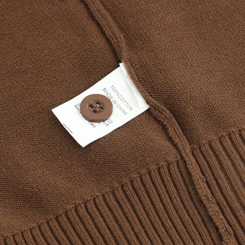 Image of Unisex Boys Girls Cardigans Sweater V-Neck Long Sleeve School Uniforms Button Knit Tops