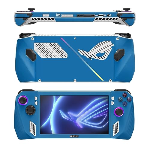 Image of MightySkins Skin Compatible with Asus ROG Ally - Solid Blue | Protective, Durable, and Unique Vinyl Decal wrap Cover | Easy to Apply, Remove, and Change Styles