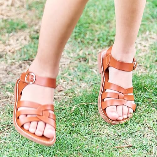 Image of Flaryzone Toddler /Little Kids' Classic Rome Open-Toe Flat Sandals