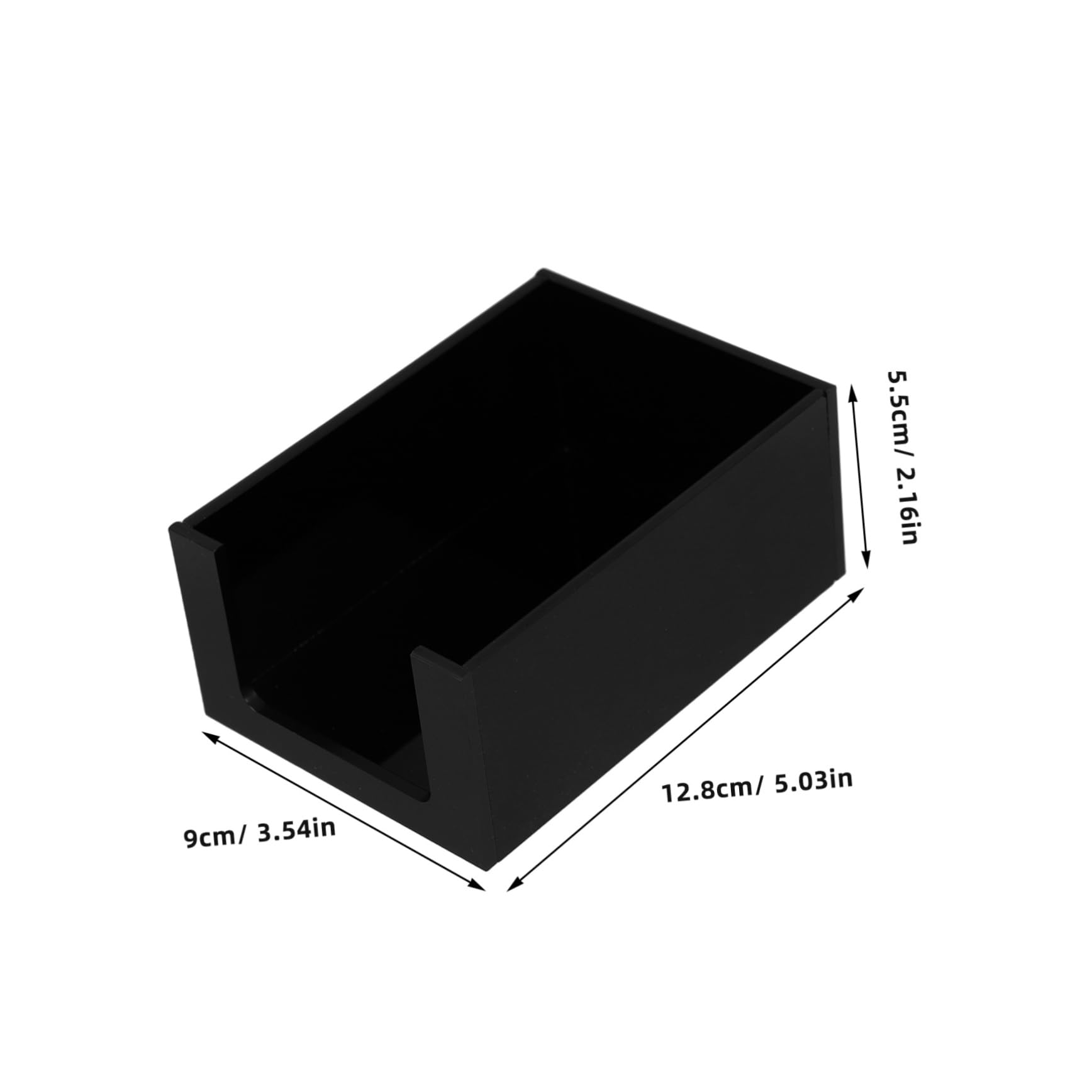 FELTECHELECTR Tea Bag and Sugar Packet Holder Modern Acrylic Storage Box Kitchen Counter Office Compact Easy to Cle