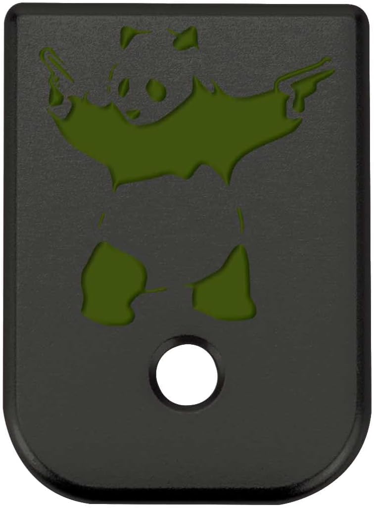 NDZ Performance Magazine Base Plate for Glock Gen 1–4 Models 17–45 | Aluminum | Black | Custom Fill | Choose Image & Color Engraving