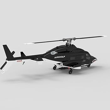 AIRWOLF 1/48スケールモデル マットブラック AIRWOLF 1/48スケールモデル マットブラック 1/48 新世紀合金