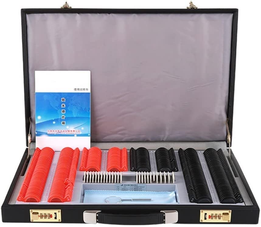 optical trial lens frame 232 PCS Plastic Trial Lens Set Kit Optometry Plastic Rim Aluminum Trial Case Ophthalmic Lenses Metal Box Optical Trial Frame， Optometry Equipment Visual Care